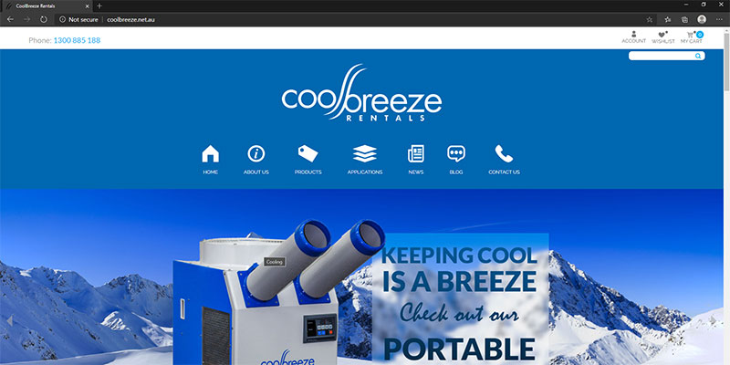New Cool Breeze Rentals Website